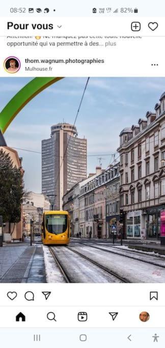 Studio Rdc Calme Avec Parking Ferme Pres Autoroute Et Tram C Mulhouse Ngoại thất bức ảnh
